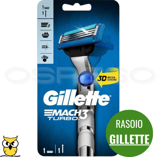Gillette rasoio mach3 - rasoio, 3d
