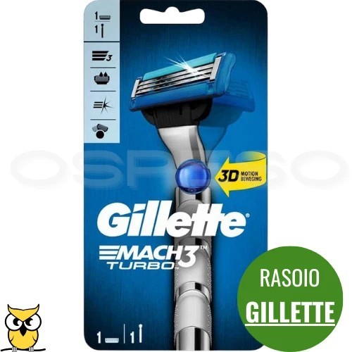 Gillette rasoio mach3 - rasoio, 3d